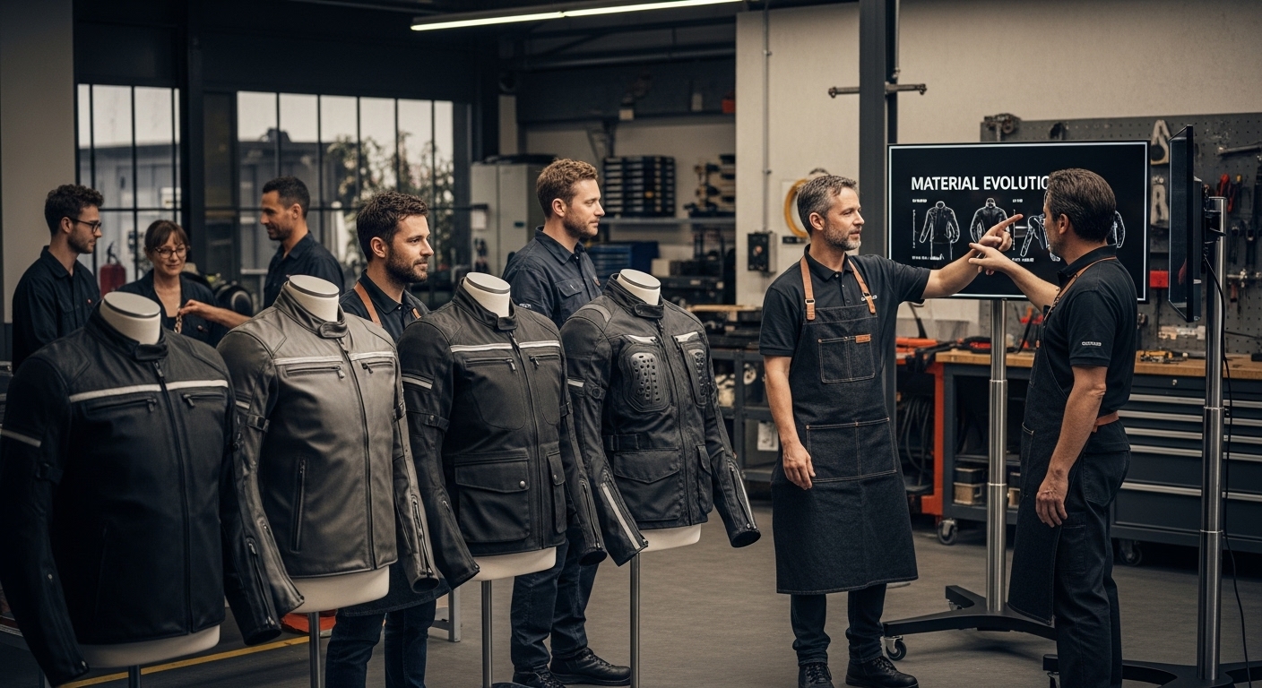 motorcycle jacket material evolution