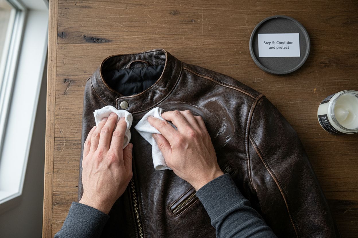 leather jacket conditioning process