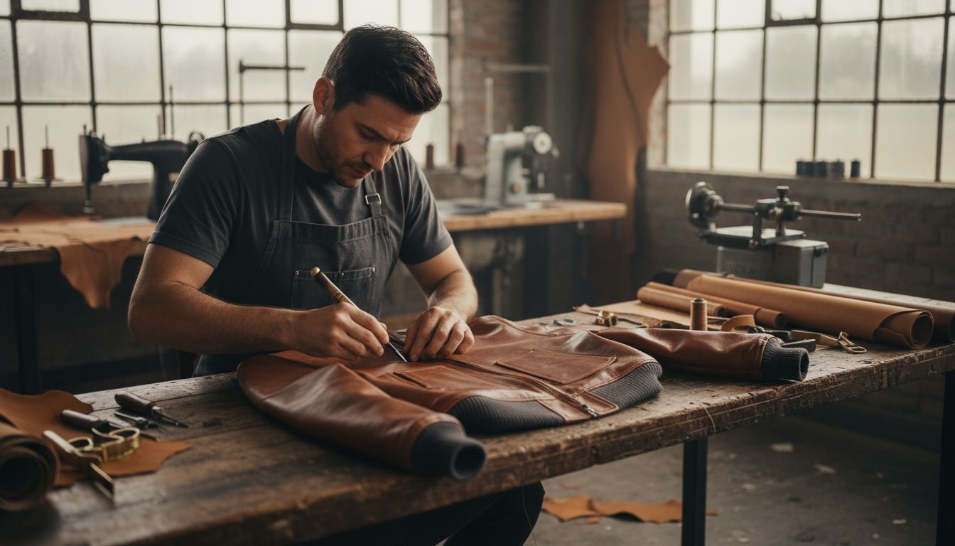 leather jacket making