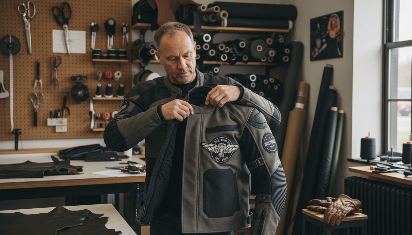 custom biker jacket shop