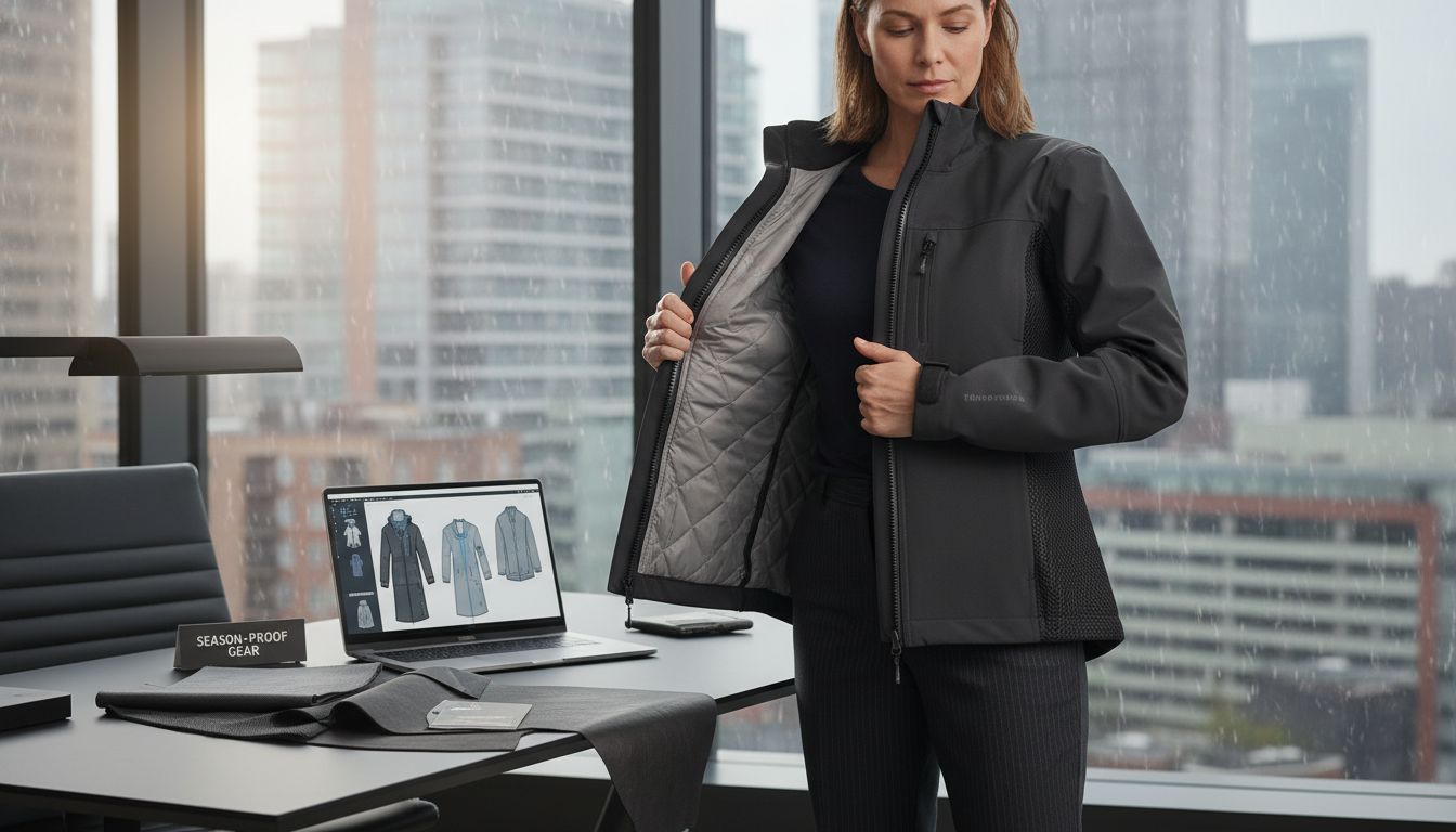 modern jacket features