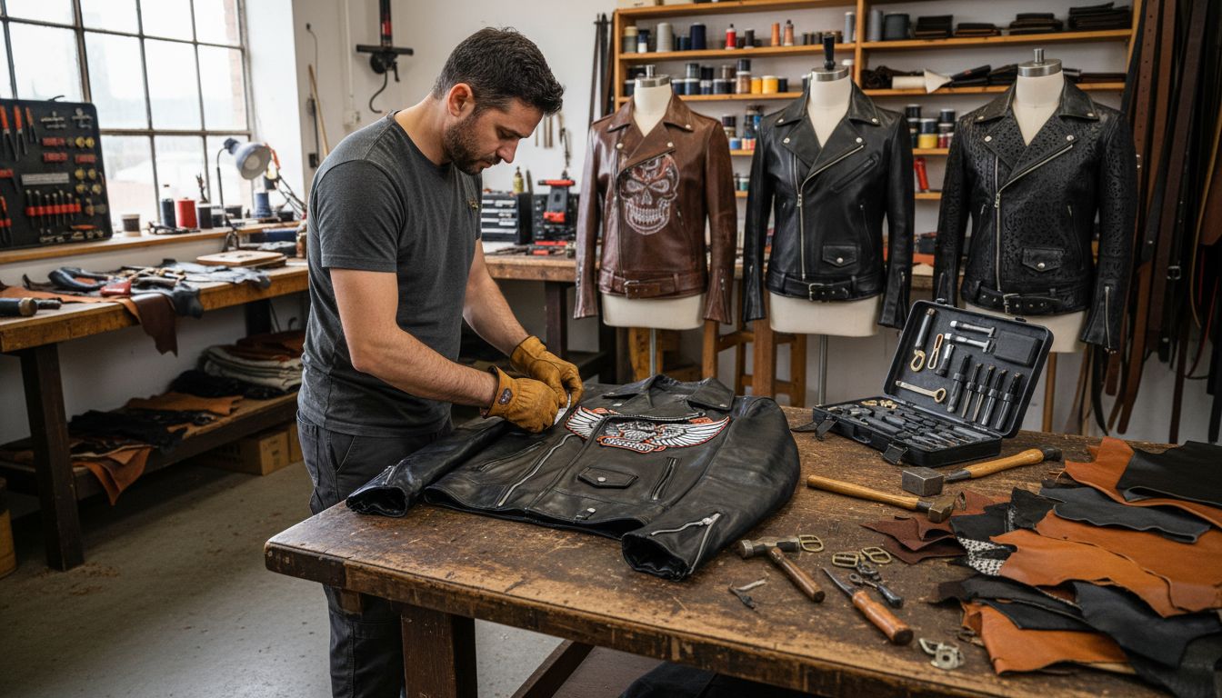 leather jacket workshop