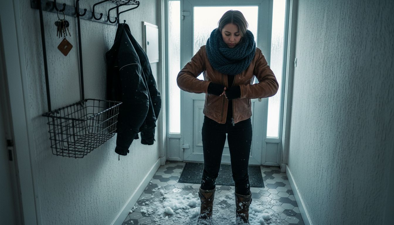 Rider donning military-inspired leather jacket