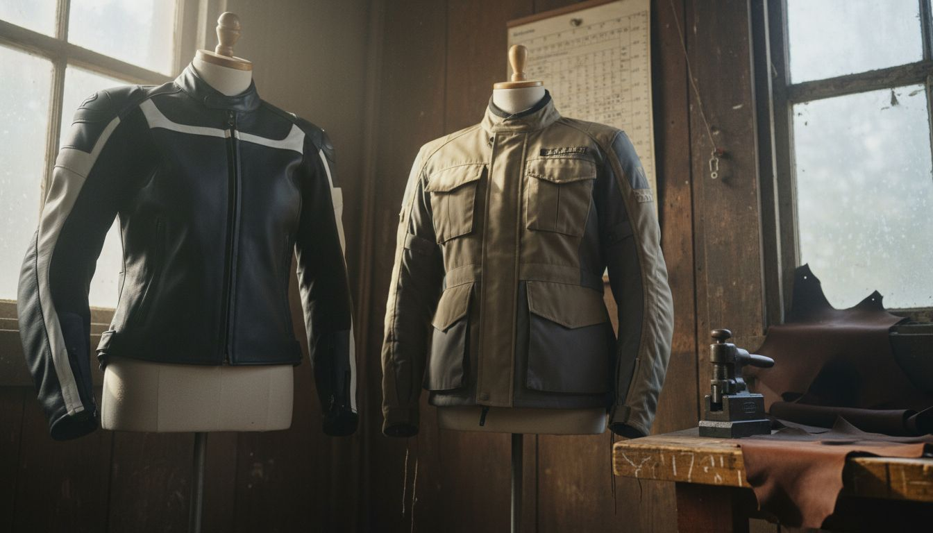 Different motorcycle jacket fits side by side