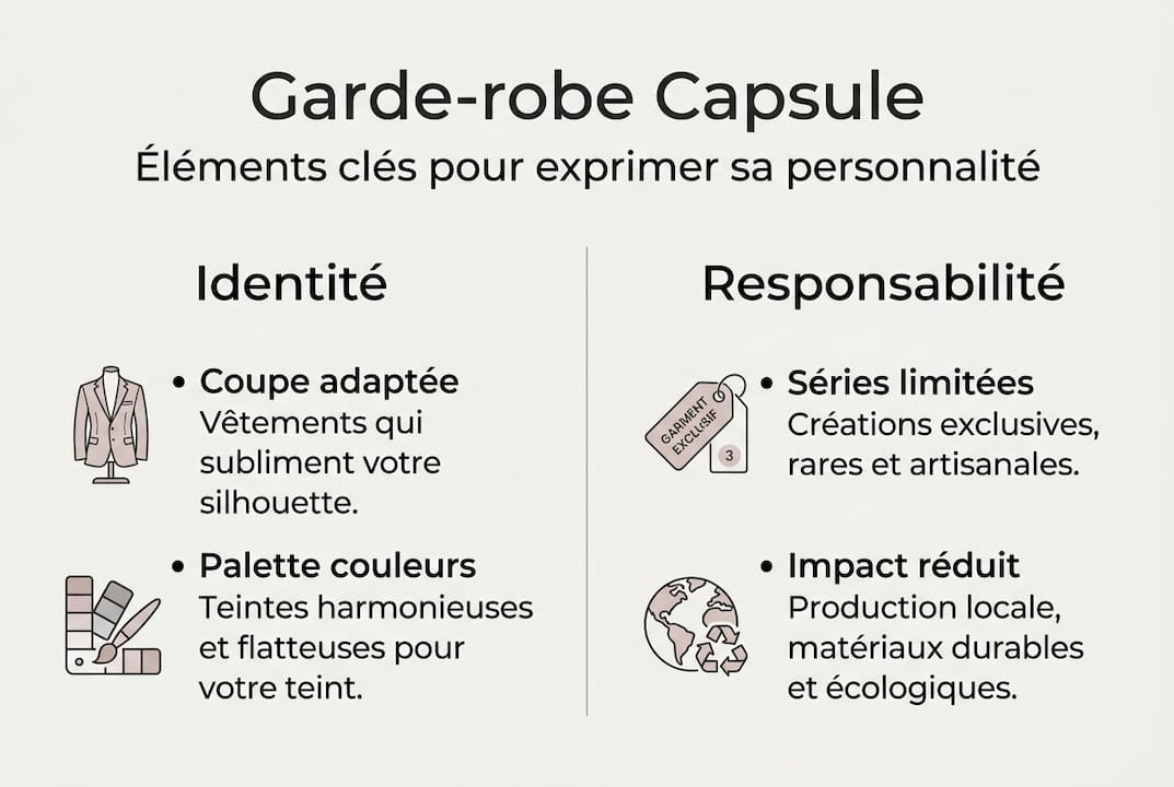 Infographie : comment créer une garde-robe minimaliste tout en affirmant son style