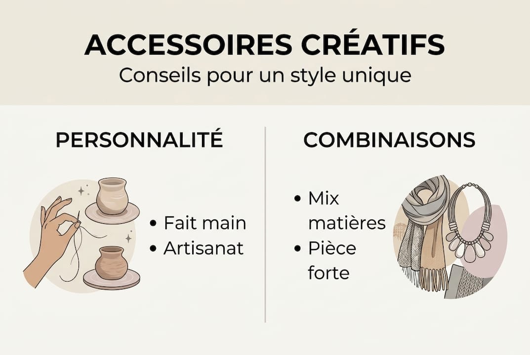 Infographie : astuces pour adopter les accessoires avec style