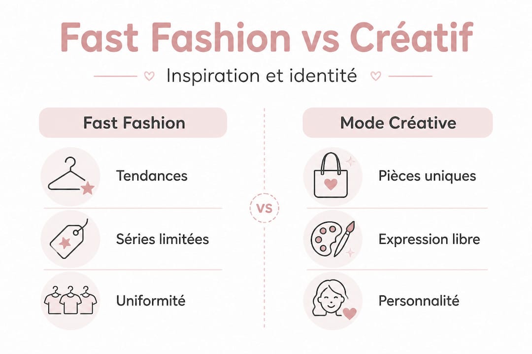 Infographie : le match entre mode éphémère et style créatif