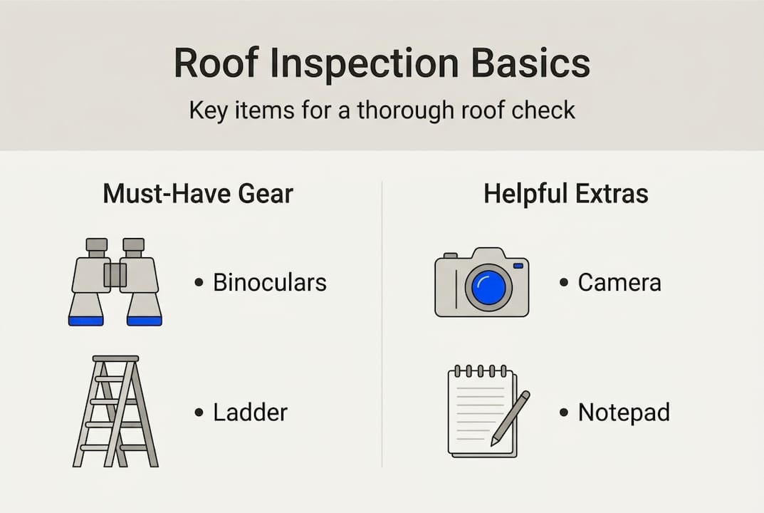 Infographic roof inspection essentials checklist gear