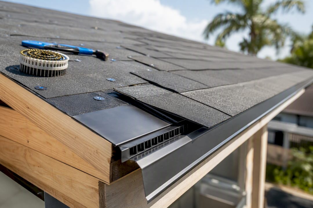 Roof underlayment flashing and ventilation upgrades