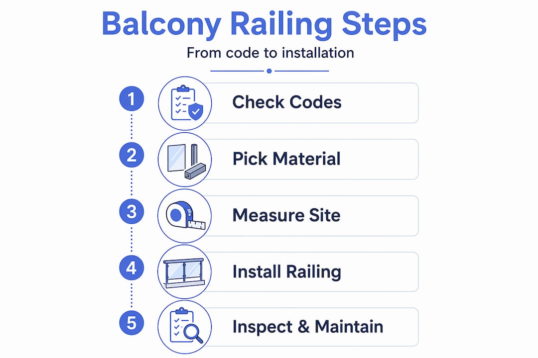 Step-by-step guide for balcony railing planning