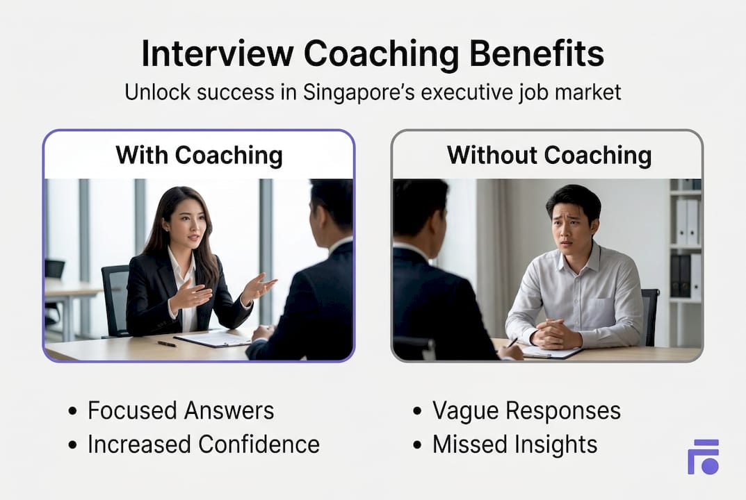 Infographic showing interview coaching outcomes
