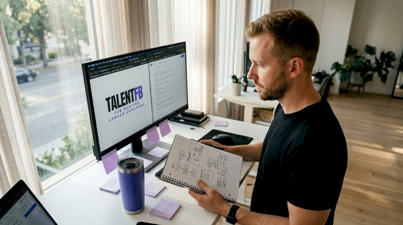 Tech professional adapting to work challenges