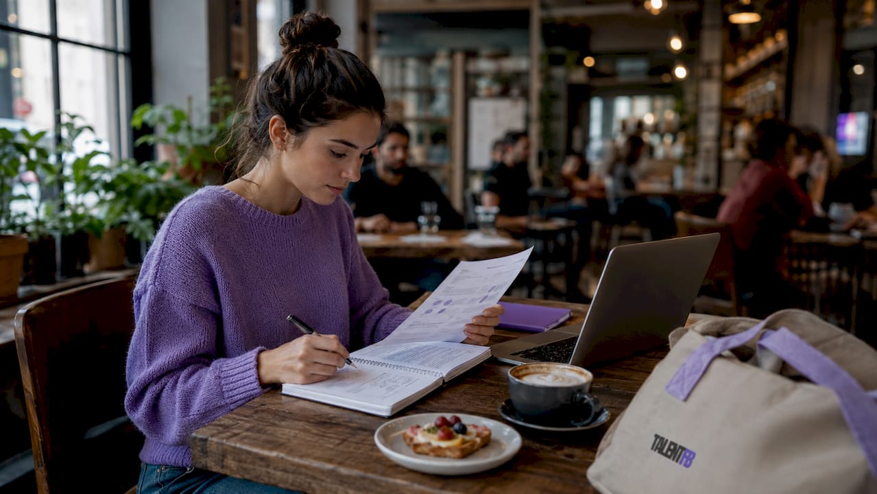 Professional reviewing LinkedIn skills checklist
