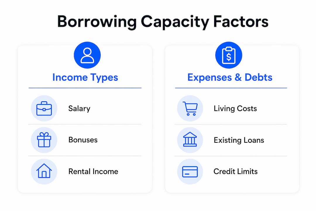 Infographic comparing income types and expenses impacts