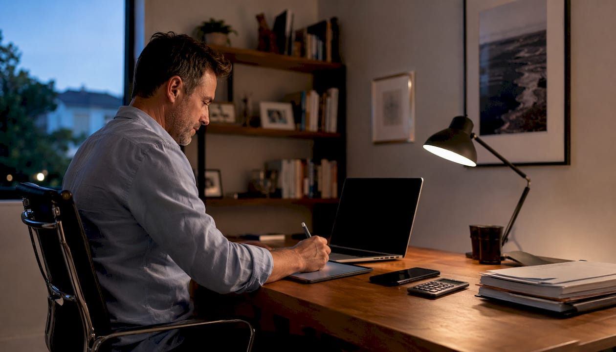 Investor working on Wealthstacker valuations