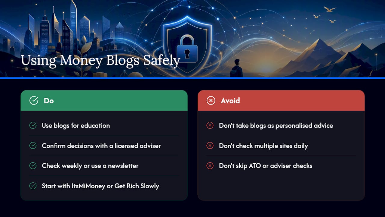 Frequently asked questions about money blogs — overview diagram