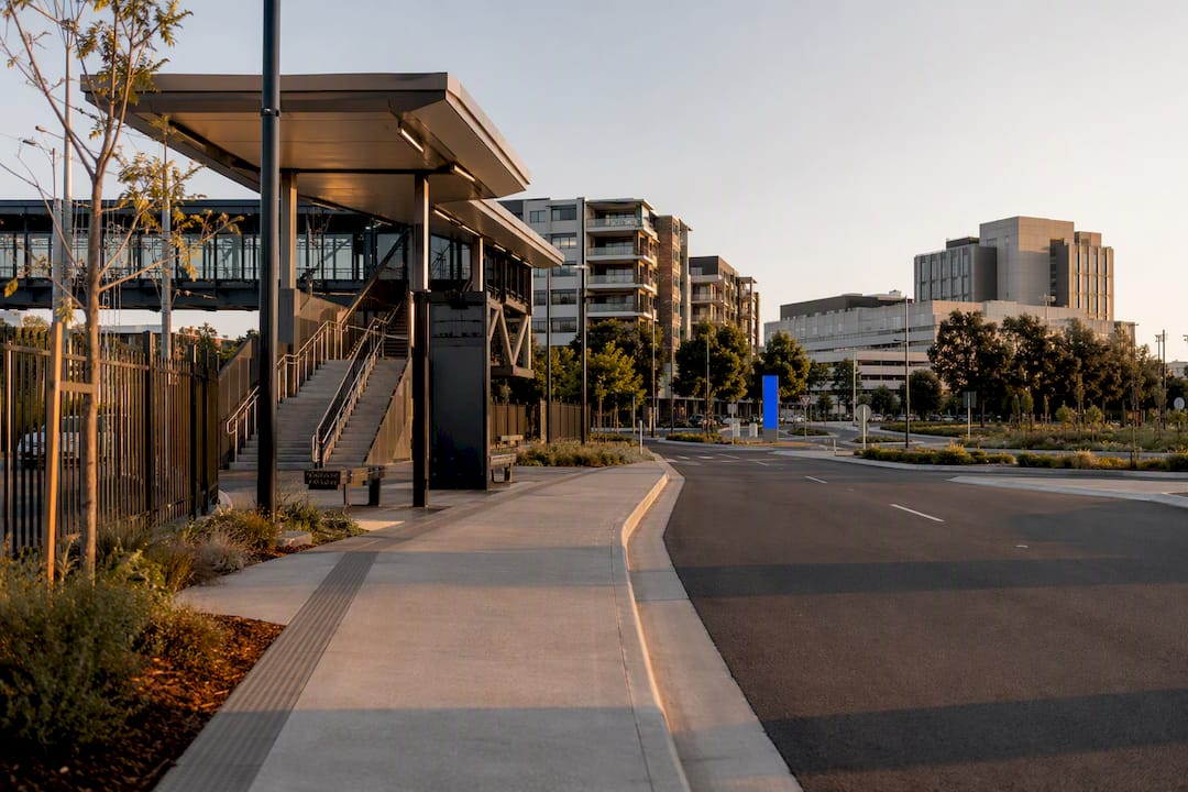 Transport infrastructure beside Sydney growth precinct