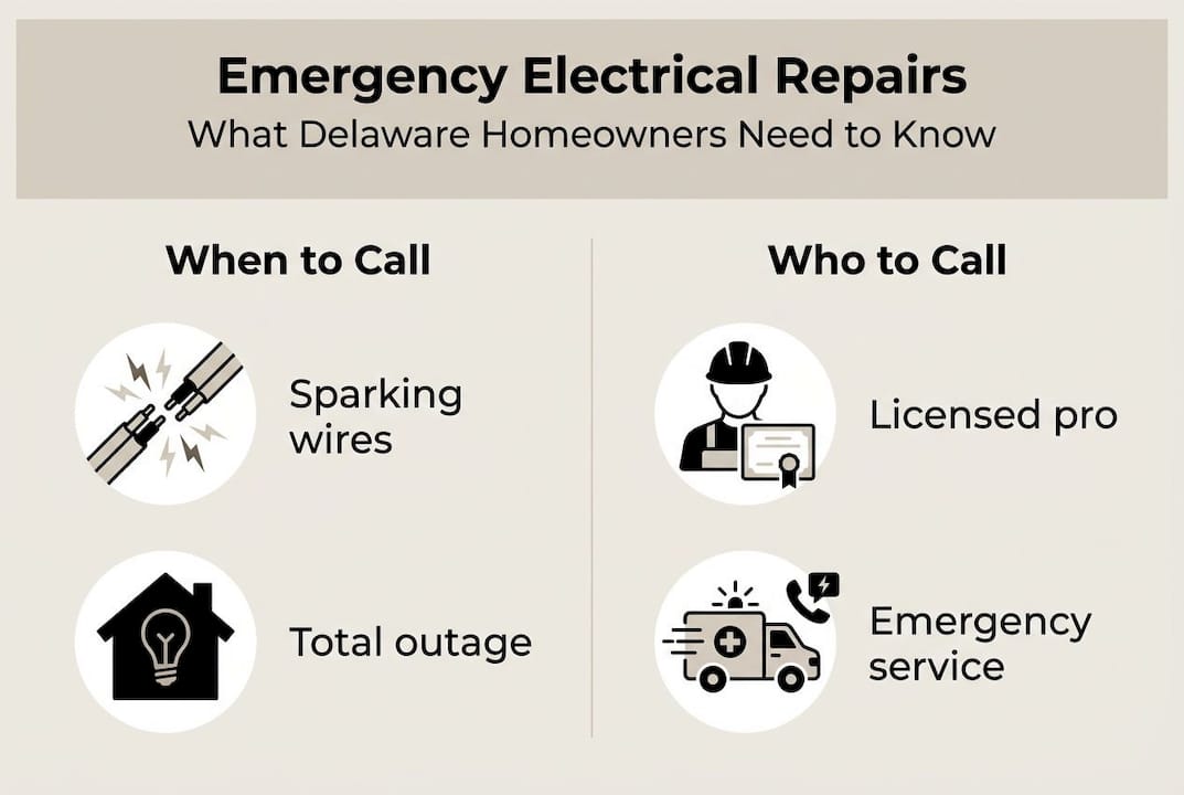 Infographic key steps for Delaware emergency repair