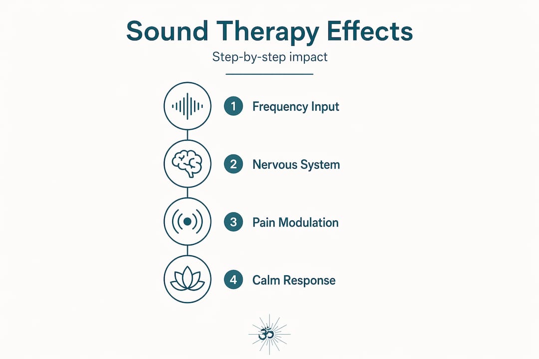 The therapeutic soundscape process: a full guide 2 Infographic detailing sound therapy process steps
