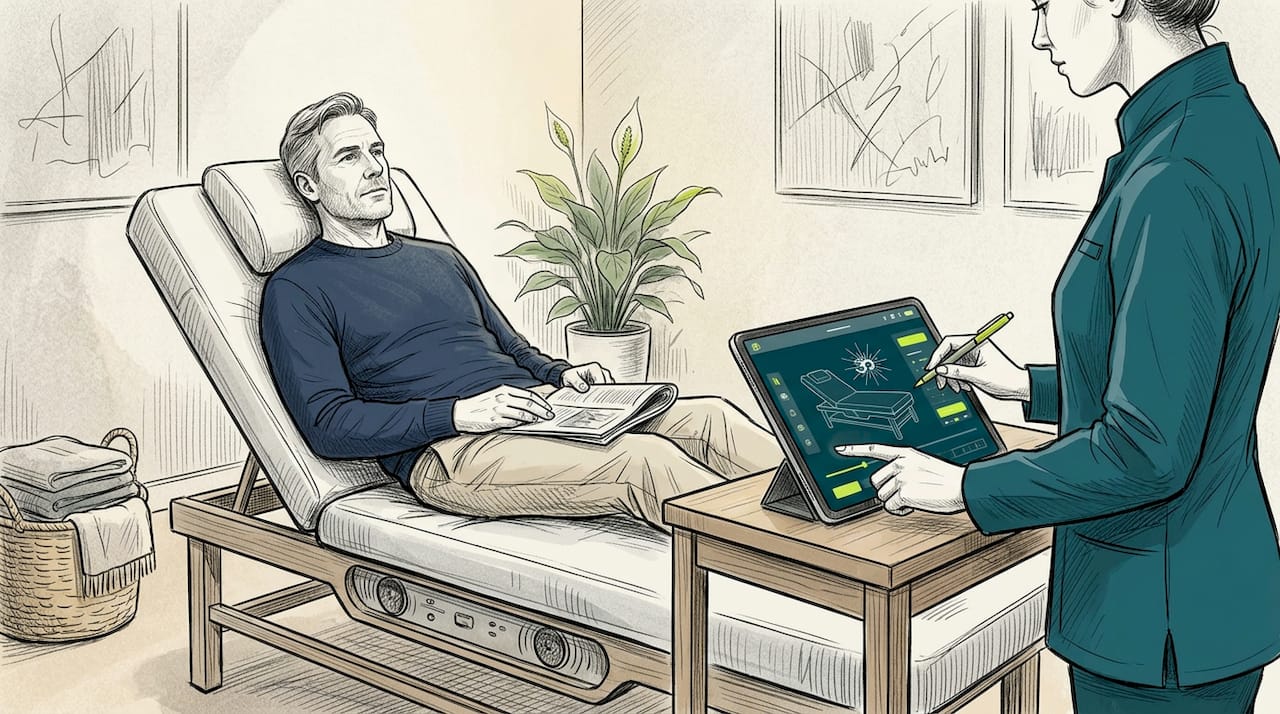 The role of scientific sound technology in wellness 1 Client in vibroacoustic therapy clinic session