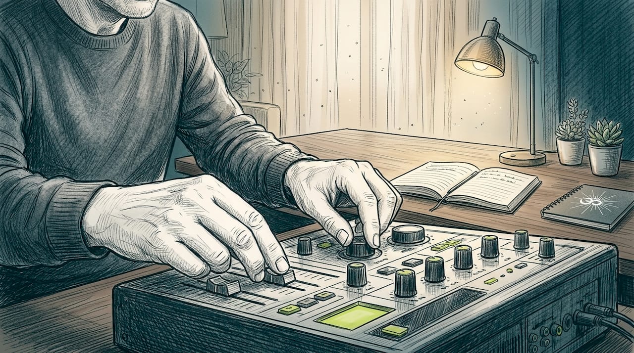 Using meditation music for habit formation: a 2026 guide 1 Hands adjusting stereo system controls