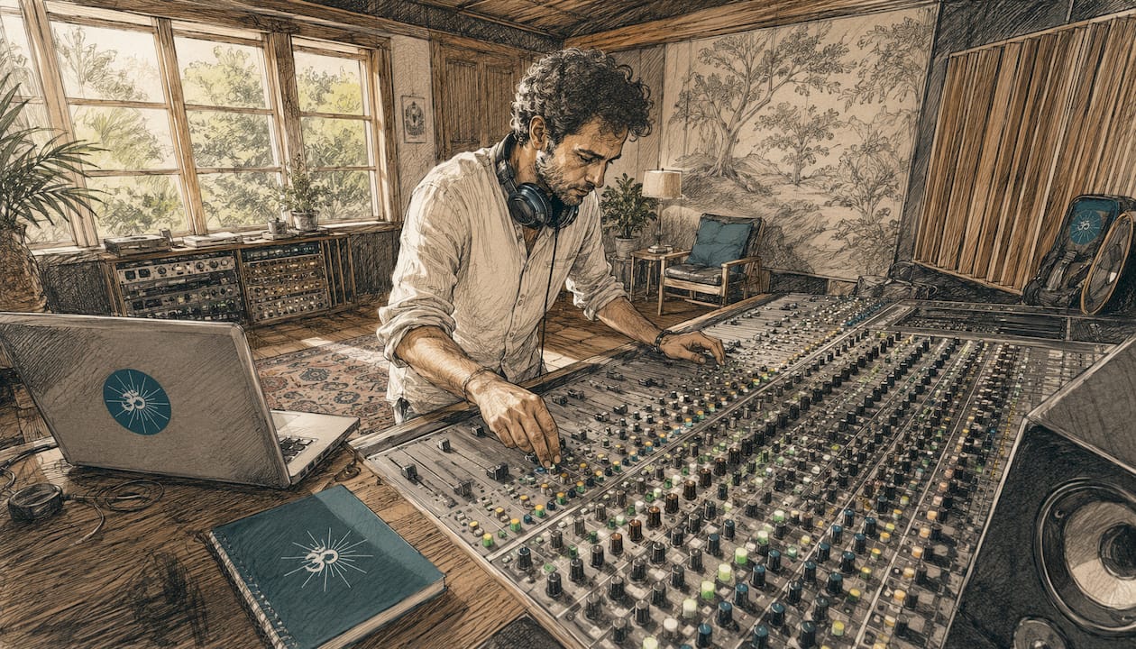 Meditation subliminal messages: how they work and why 1 Hands adjusting audio mixer in studio