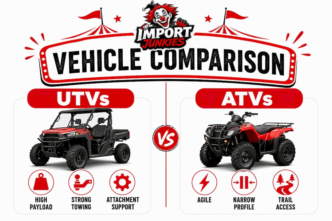 Infographic comparing UTV and ATV benefits