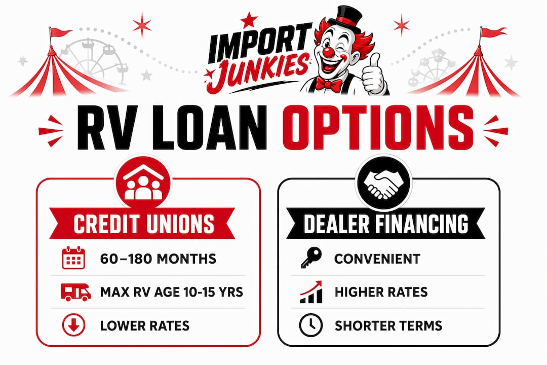 Infographic comparing RV loan options
