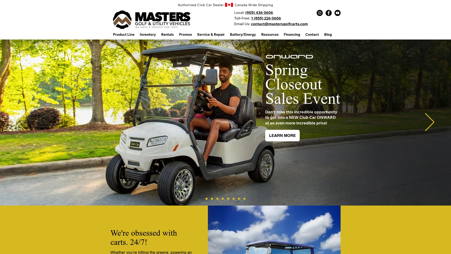 https://mastersgolfcarts.com