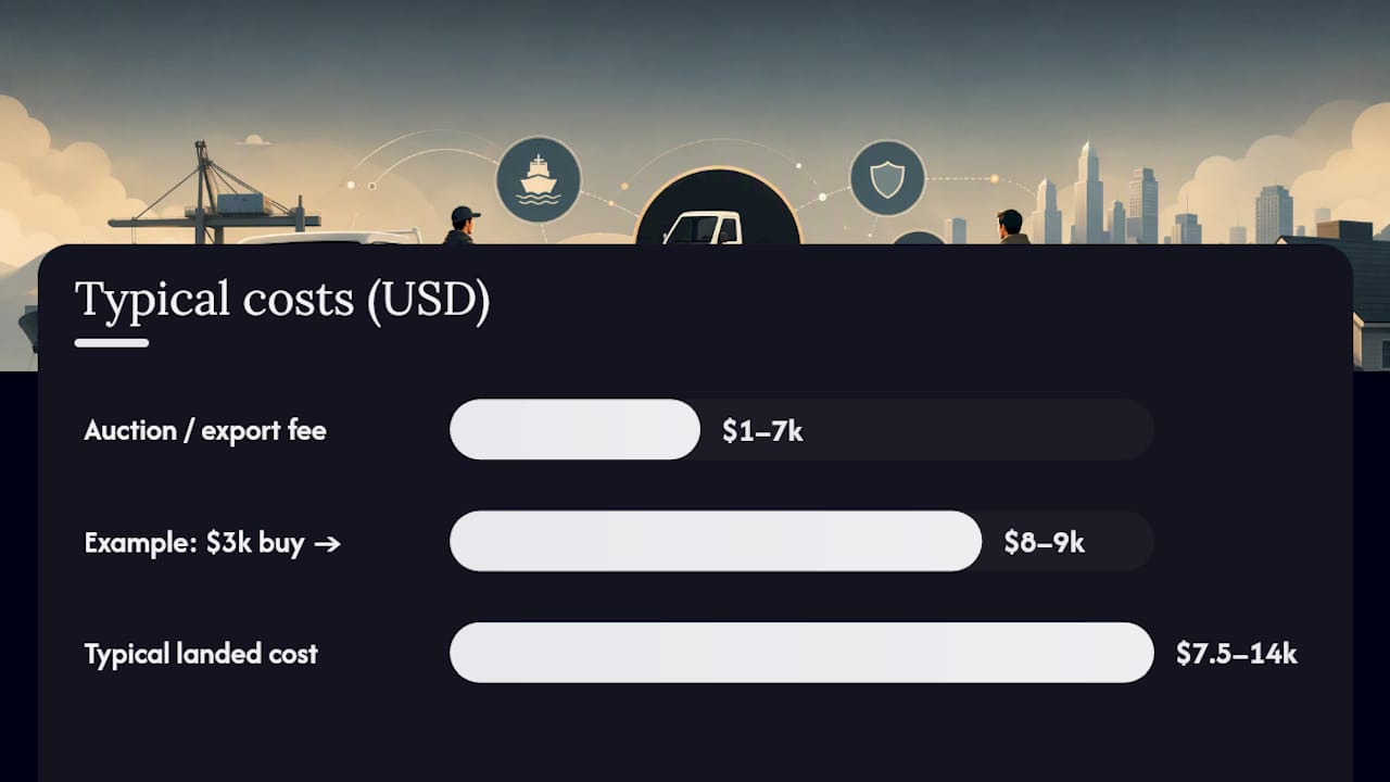 How Much Does It Really Cost to Land a Kei Truck in the U.S.? — overview diagram