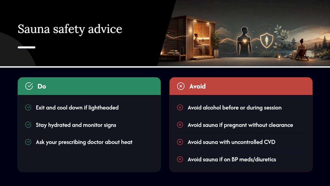 Who Should Be Careful With Infrared Saunas — overview diagram