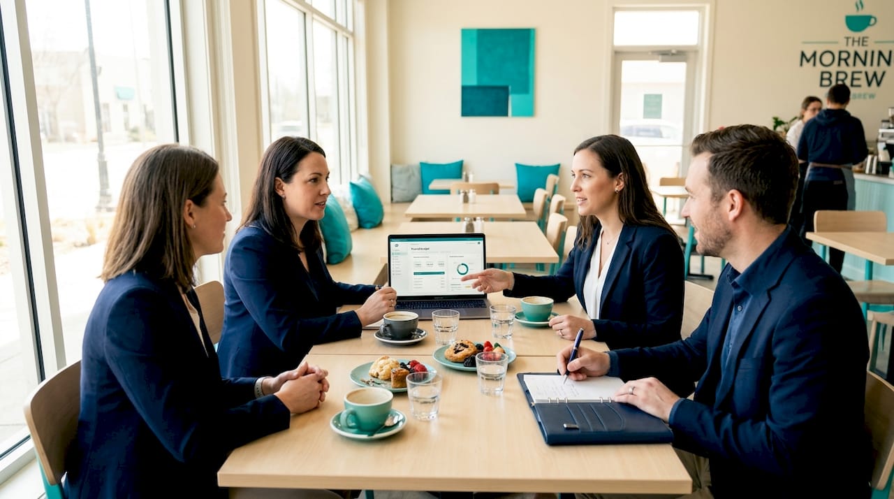What Is A Group Savings Goal And How It Works 3 Team reviewing shared group savings plan