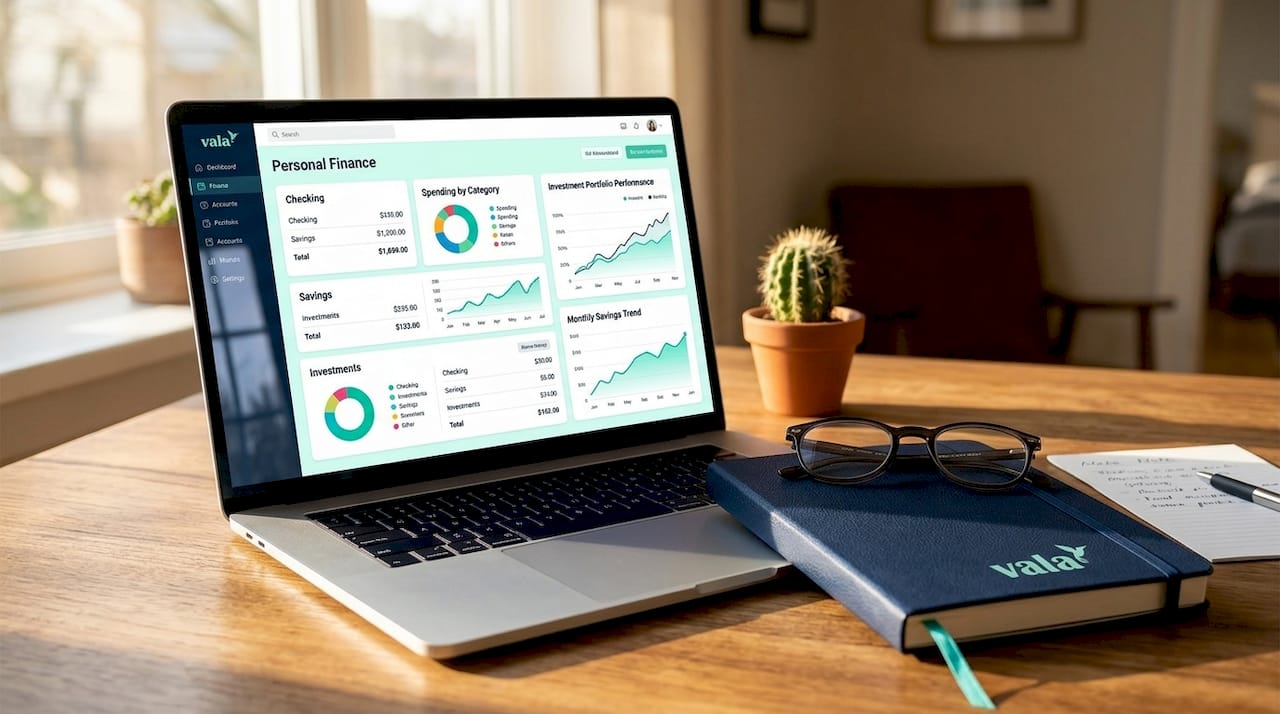 What Is A Personal Finance Dashboard? 2026 Guide 2 Close-up of personal finance dashboard on laptop screen
