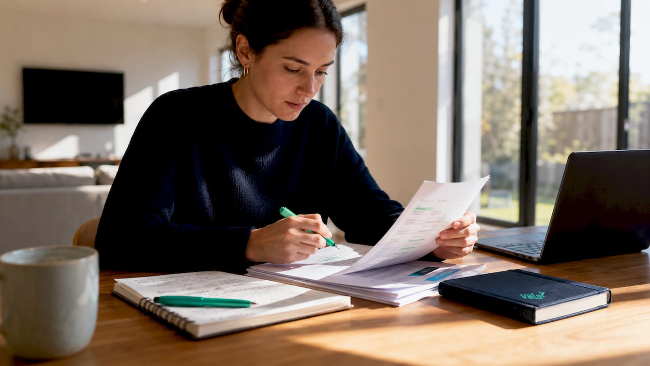 Expense Tracking Best Practices For Ages 18–45 2 Hands calculating weekly expenses on table
