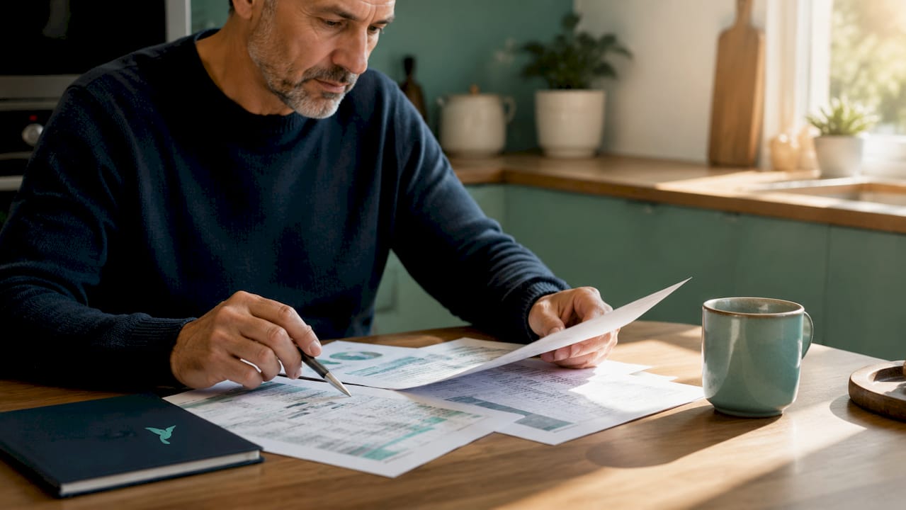 What Is Expense Categorization? A Guide For Small Businesses 2 Hands using calculator with business expense spreadsheets