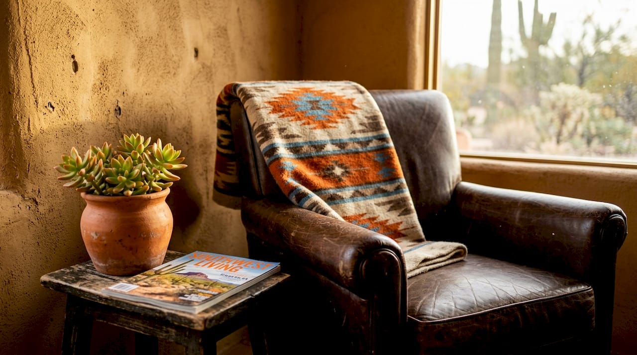Southwest-style corner showing textures and materials