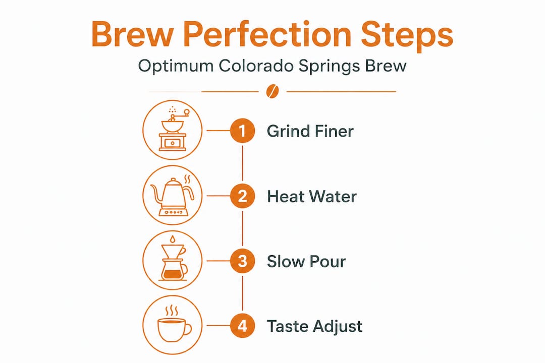 Vertical steps for Colorado Springs coffee brewing