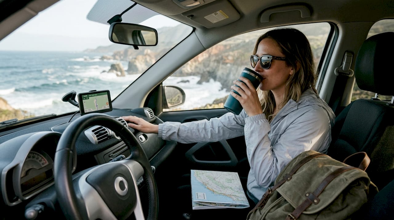 Driver prepares South Coast Ring Road trip