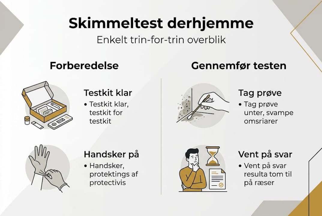 Skimmel test selv guide: trin for trin til et sundt hjem 4 Grafisk guide: Sådan tester du for skimmelsvamp – trin for trin
