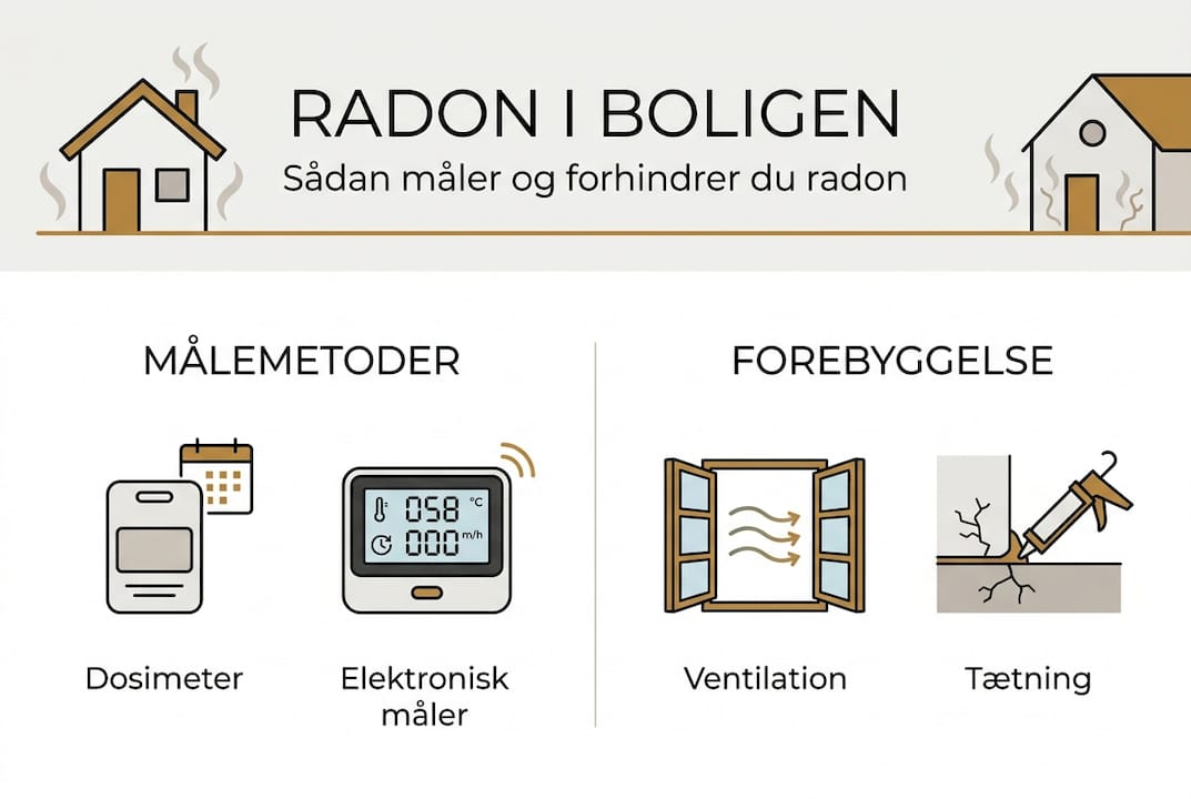 Forstå radon: beskyt din bolig mod usynlig fare 4 Grafisk oversigt over radonmåling og hvordan du kan beskytte dit hjem