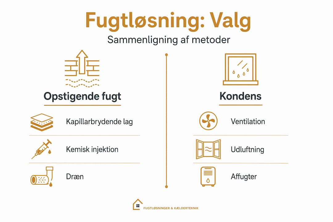 Løs opstigende fugt i vægge: diagnose og varige løsninger 4 Overblik over de bedste metoder til at bekæmpe fugt og kondens