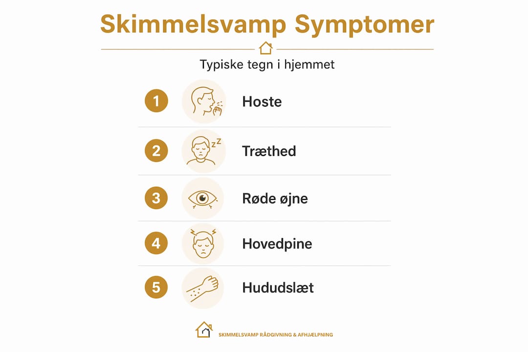 Symptomer på skimmelsvamp: din guide til sundt indeklima 4 Oversigt: Sådan genkender du symptomer på skimmelsvamp – trin for trin