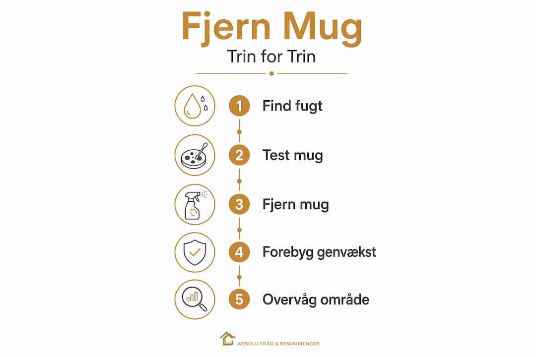 Hvordan opstår mug i hjemmet: guide for boligejere 4 Grafik: Sådan slipper du nemt af med skimmelsvamp – trin for trin