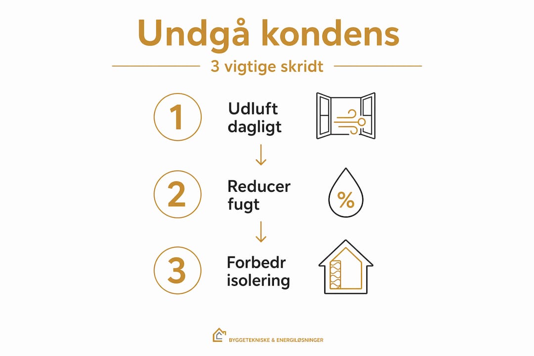 Kondens på vinduer: årsager og løsninger 4 Sådan undgår du dug på ruderne – tre enkle trin i en overskuelig infografik