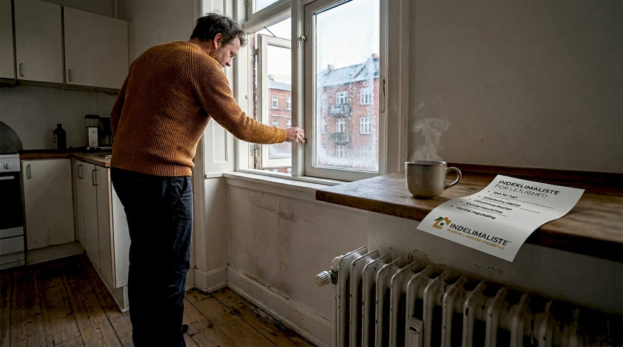 Tvoc og indeklima: sådan forbedrer du luftkvaliteten 3 En mand lufter ud i sin vinterbolig ved at åbne vinduet.