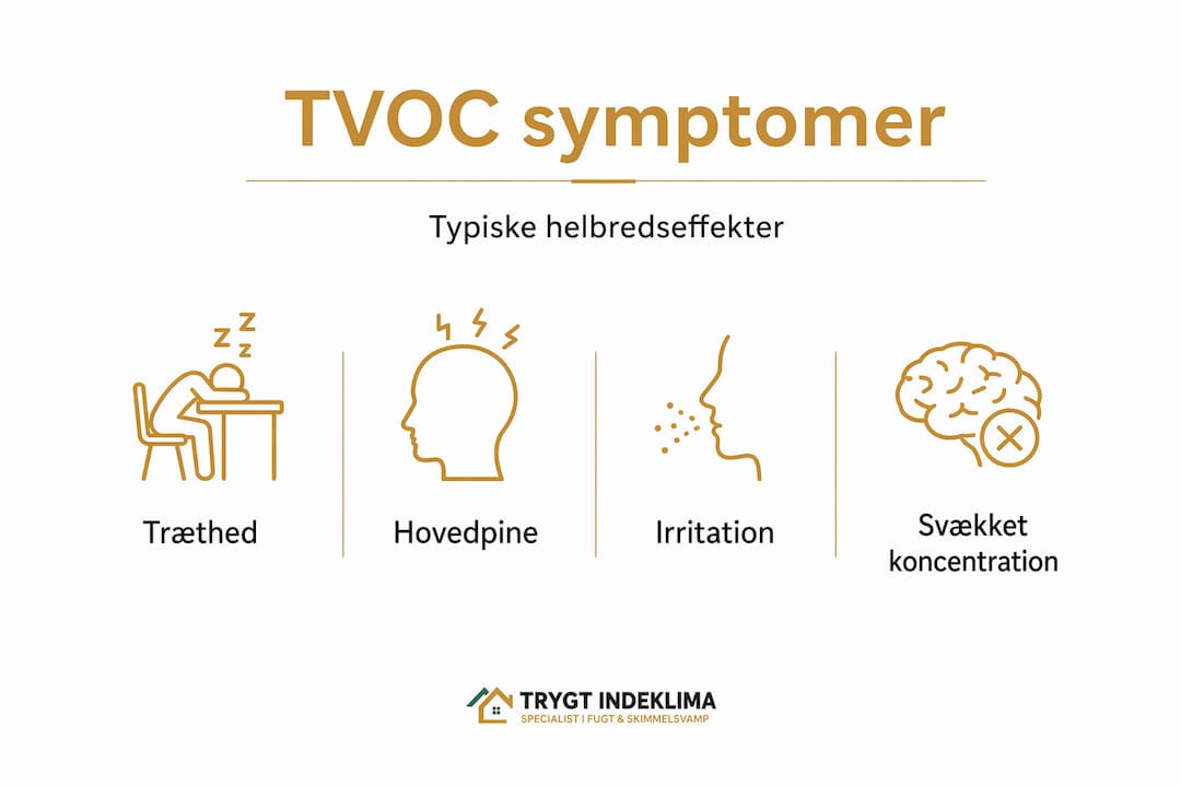 Tvoc og indeklima: sådan forbedrer du luftkvaliteten 4 Oversigt: Almindelige symptomer ved forhøjet niveau af flygtige organiske forbindelser (TVOC)