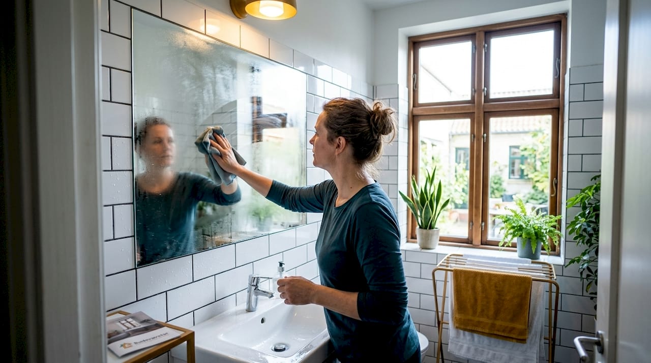 Hvor mange boliger har skimmelsvamp i danmark? 3 Kvinde tager kampen op mod fugtproblemer på badeværelset
