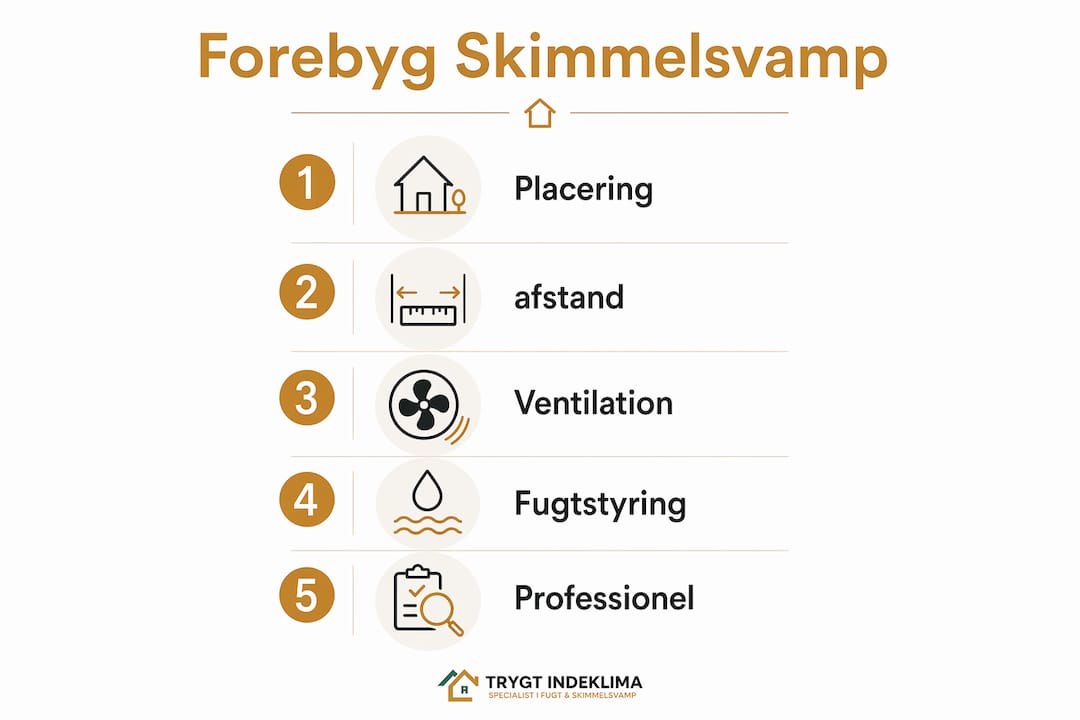 Infografik: Sådan undgår du skimmelsvamp – trin for trin