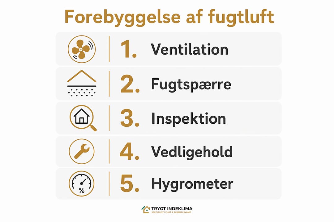 Infografik: Sådan undgår du dårlig lugt fra fugt – trin for trin
