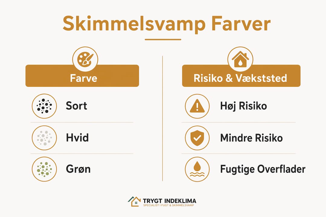 Oversigt: Sådan kan du kende forskel på skimmelsvamp – farver og sundhedsrisici